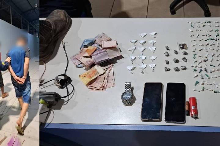 Ação do 5º BPM resulta na prisão de dupla e apreensão de 95 porções de drogas no Jardim Santana