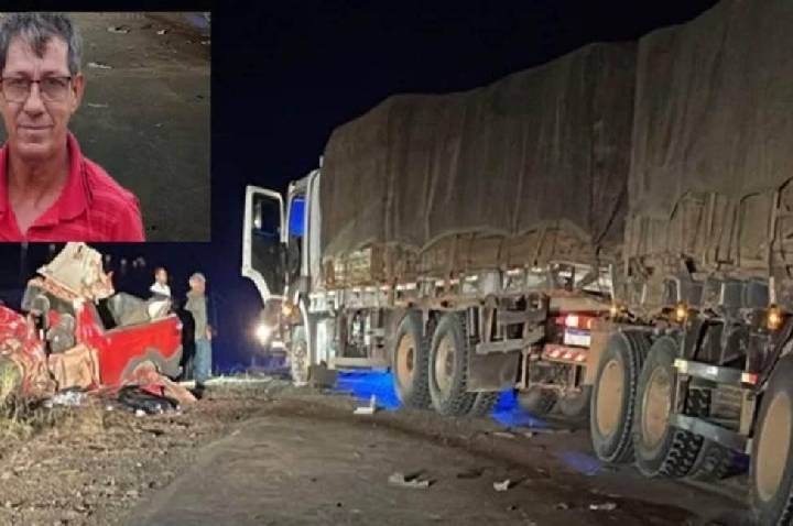 Acidente entre carro e caminhão deixa motorista morto na zona rural de RO