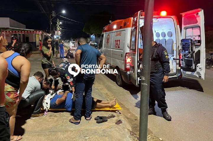 Acidente entre duas motos deixa três pessoas feridas na zona Leste