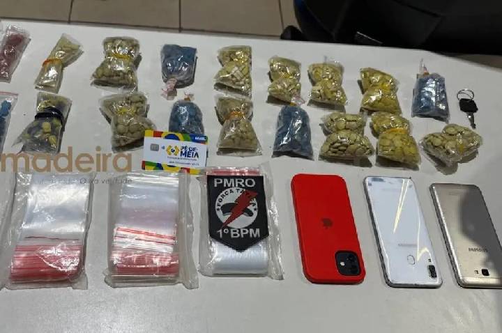 Adolescentes são apreendidos com motocicleta roubada e droga sintética avaliada em R$ 40 mil em Porto Velho