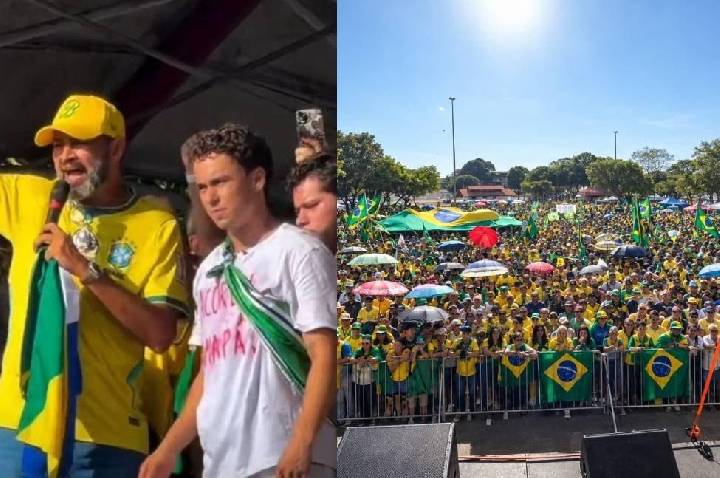 Bruno Bolsonaro Scheid discursa ao lado de Nikolas Ferreira e cobra impeachment de Moraes: “Nós queremos ele fora”