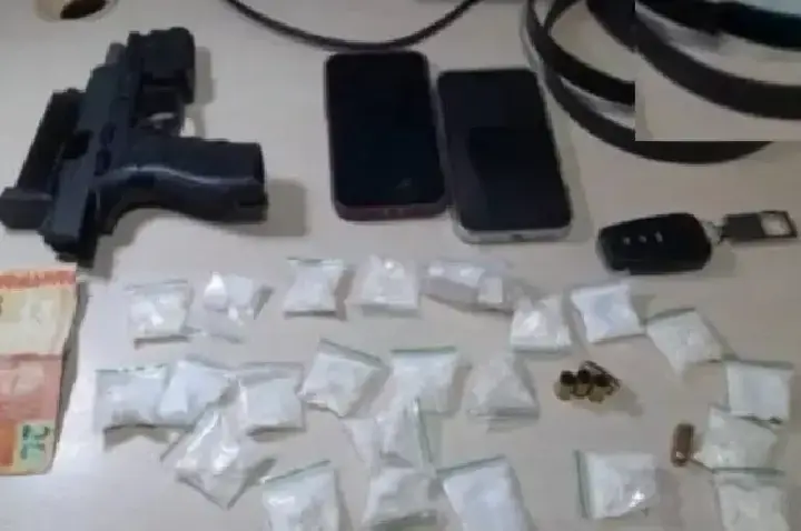 Casal é preso com arma e drogas após disparos próximo ao aeroporto em Porto Velho