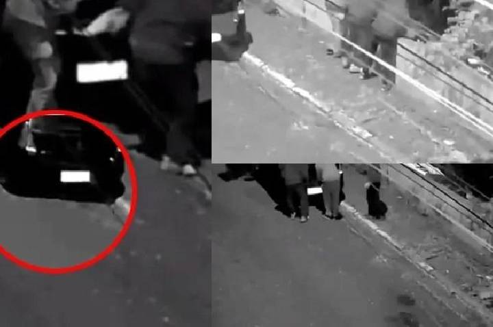 Criminosos são flagrados retirando corpo de porta-malas e desovando atrás de muro – VEJA O VÍDEO