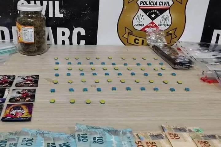 DENARC prende suspeito de tráfico de drogas sintéticas e skunk em operação na área central de Porto Velho