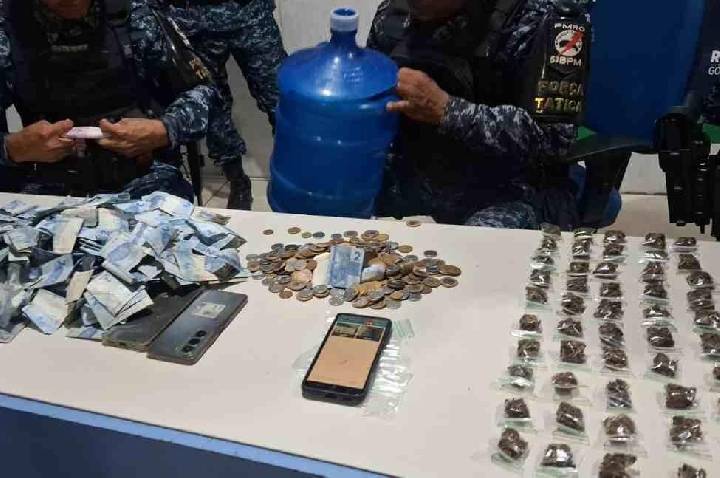 Força Tática do 5º BPM prende suspeito com mais de 160 porções de maconha em Porto Velho