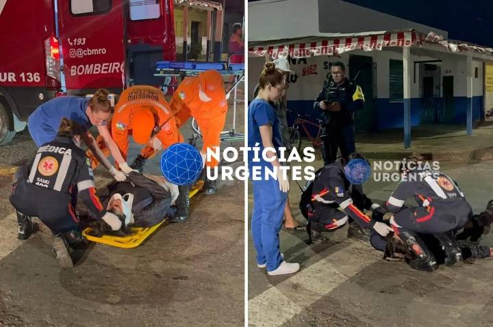 Grave colisão entre duas motos deixa três feridos na zona Leste