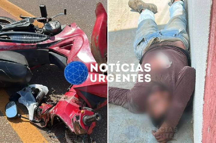 Homem sofre trauma craniano após grave acidente