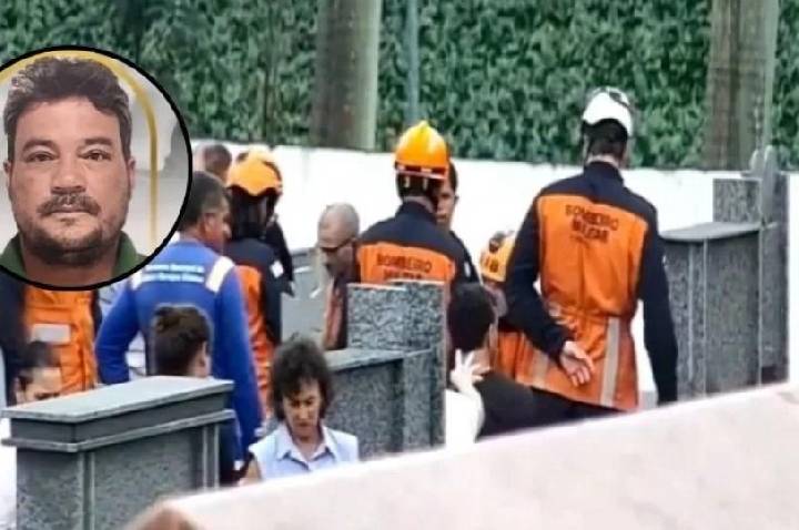 Homem vai a velório de amigo e morre ao cair em cova