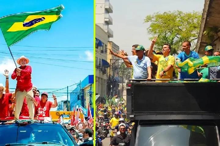 Lula faz comício em Natal e Flávio Bolsonaro participa de ato no RJ