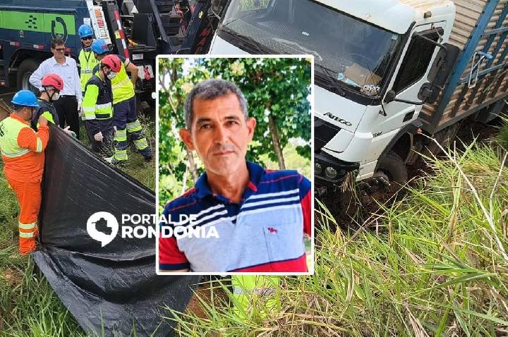 Motociclista que transportava leite morre em acidente com carreta no anel viário em Ji-Paraná