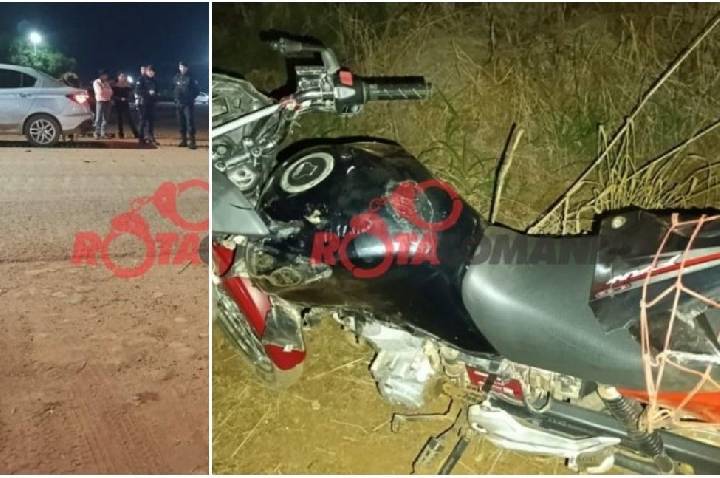 Motociclista sofre fratura na perna depois de acidente na BR-429