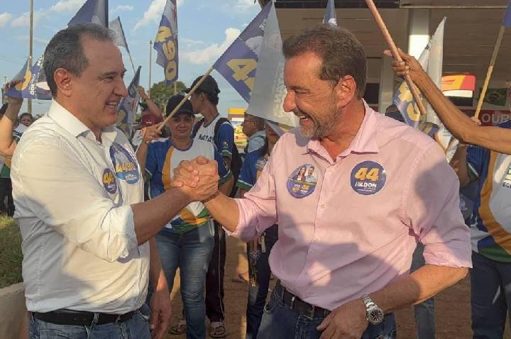 Natan Donadon percorre comércio de Vilhena ao lado de Hildon Chaves e reforça compromisso com o Cone Sul