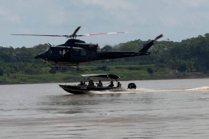 PF e Ibama inutilizam dez dragas em operação contra garimpo ilegal de ouro no Rio Madeira em Rondônia