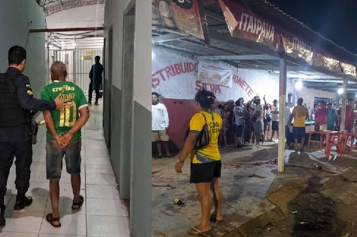 PM da reserva é preso depois de homem morrer baleado em Candeias do Jamari