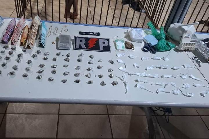 Polícia Militar prende quatro suspeitos com drogas, dinheiro e balança de precisão na Zona Leste de Porto Velho