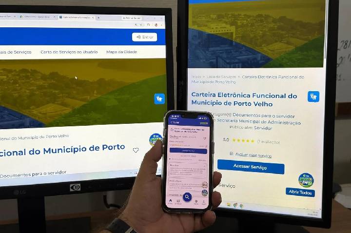 Prefeitura de Porto Velho disponibiliza carteira digital para identificação dos servidores municipais