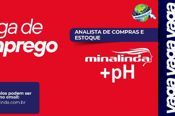 Vaga de emprego | Analista de Compras e Estoque