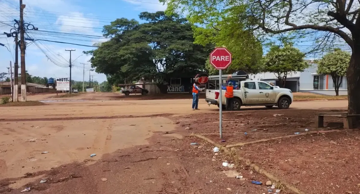 Prefeitura de Porto Velho reforça sinalização viária em distritos da Ponta do Abunã