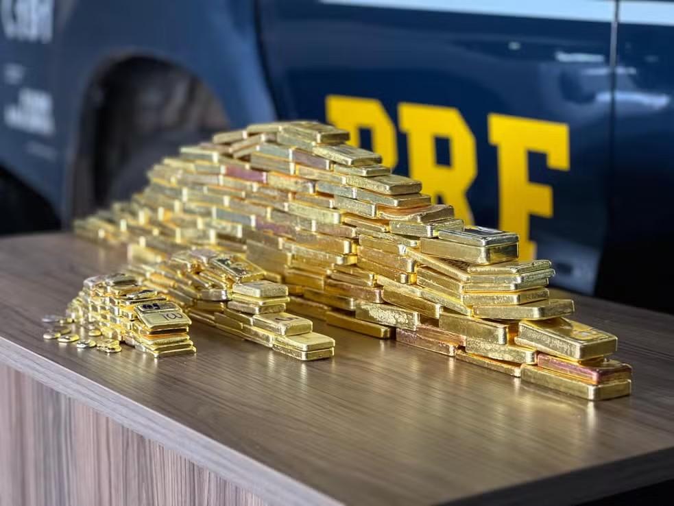 PRF apreende 103 kg de ouro em Roraima; carga avaliada em R$ 61 milhões pode ter saído de Rondônia