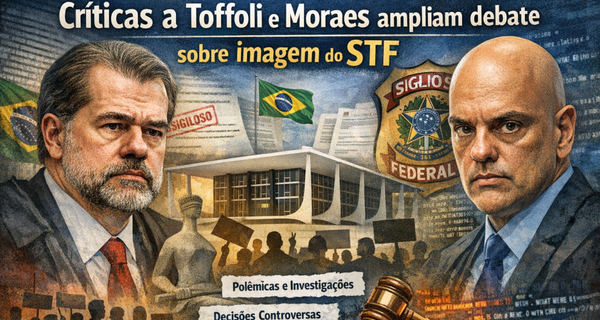 Críticas a Toffoli e Moraes ampliam debate sobre imagem do STF