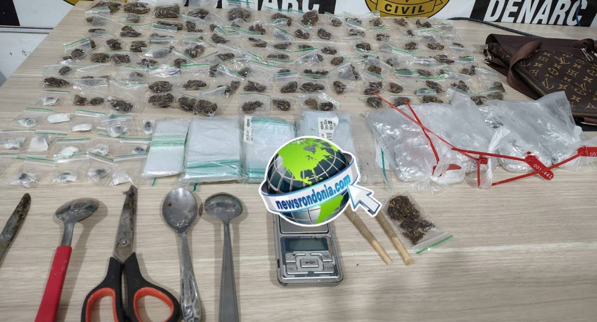 Denarc prende traficante com mais de 100 porções de drogas em boca de fumo no Aponiã
