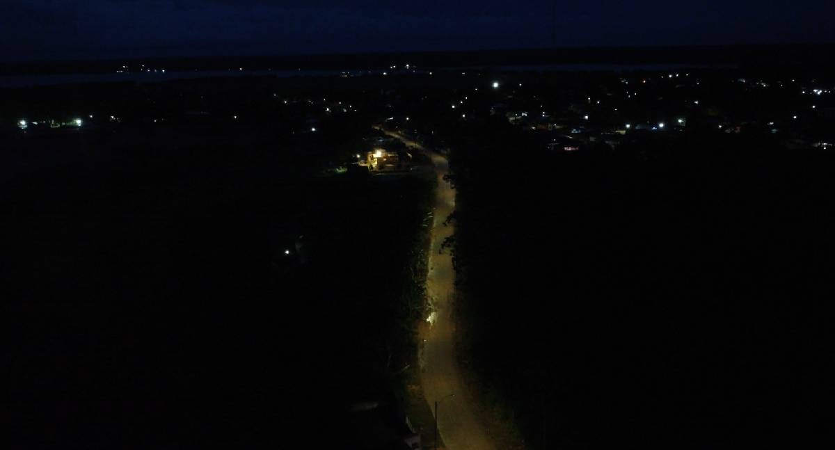 Jaci-Paraná recebe circuito exclusivo de iluminação pública: 240 metros de nova rede em LED