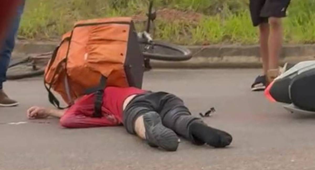 Motoboy sofre queda e é socorrido em RO