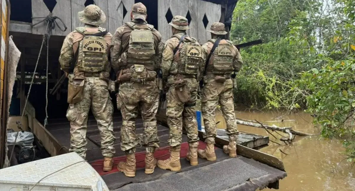 PF e Ibama combatem garimpo ilegal no Rio Madeira