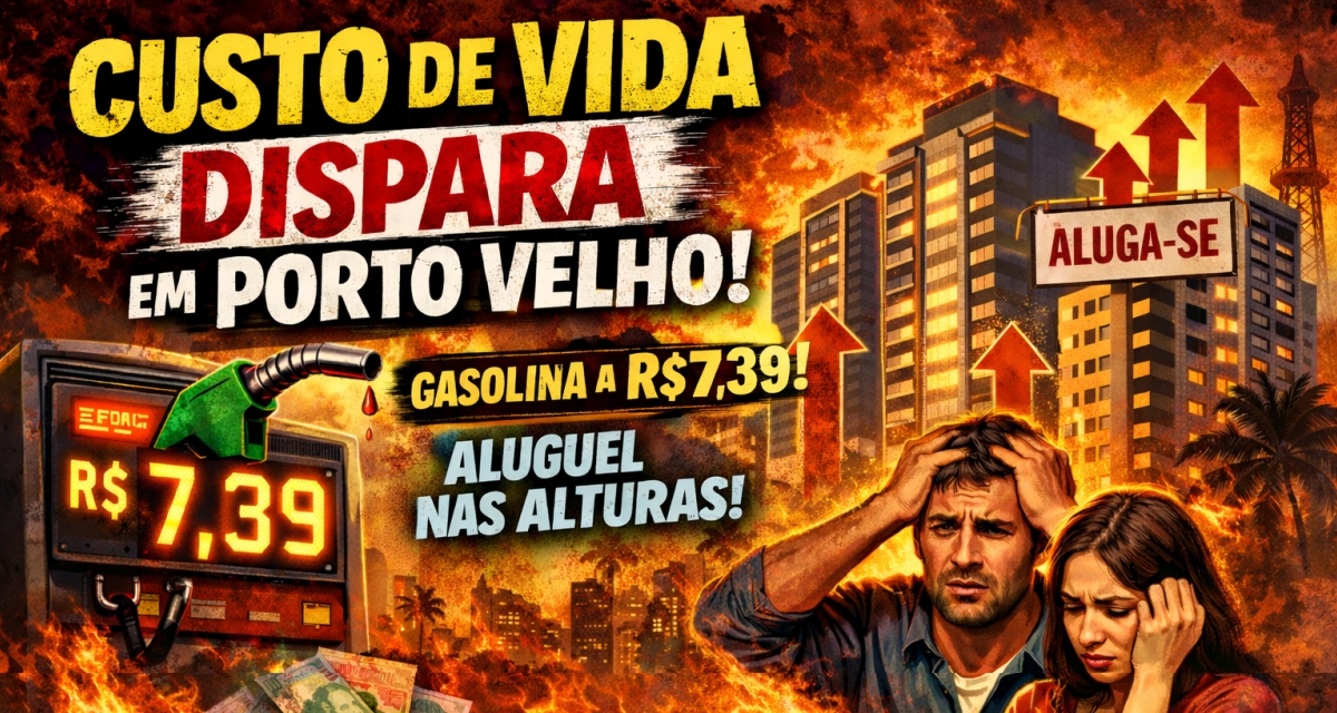 Gasolina cara e aluguel nas alturas: custo de vida dispara em Porto Velho