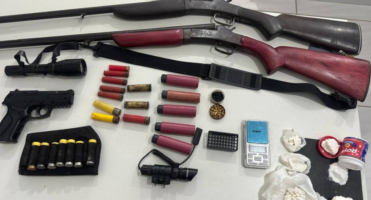 Homem é preso por violência doméstica e tráfico de drogas na zona rural