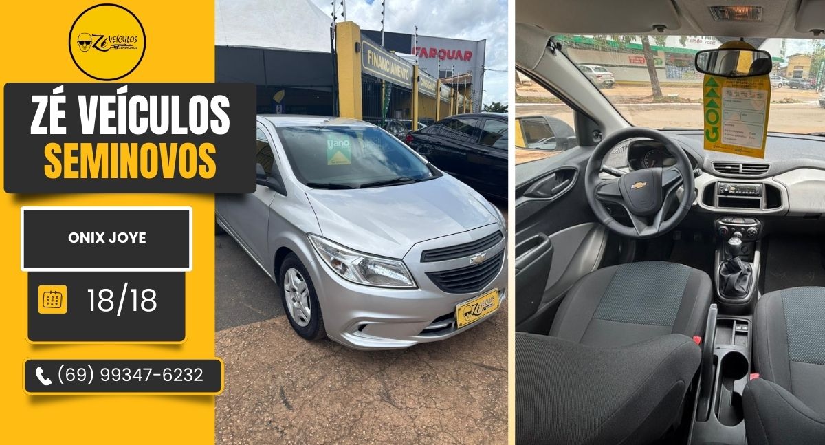 Onix Joye 2018 Com Economia e Confiabilidade na Zé Veículos