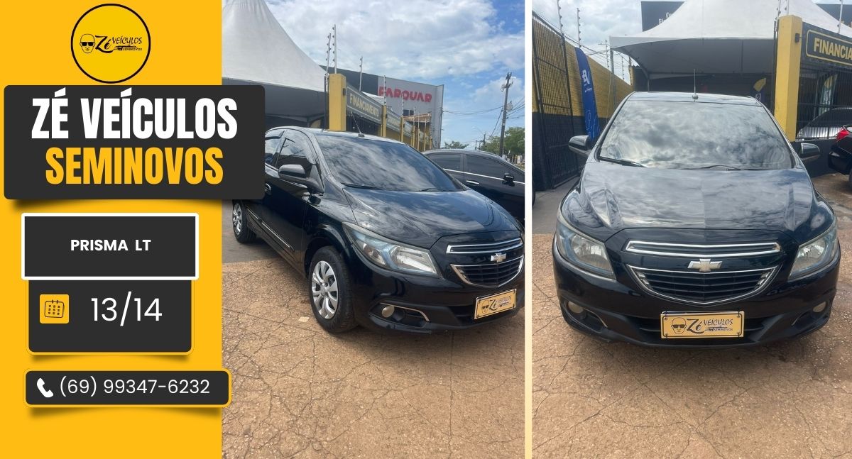 Prisma LT 2014 Manual Com Conforto e Economia na Zé Veículos