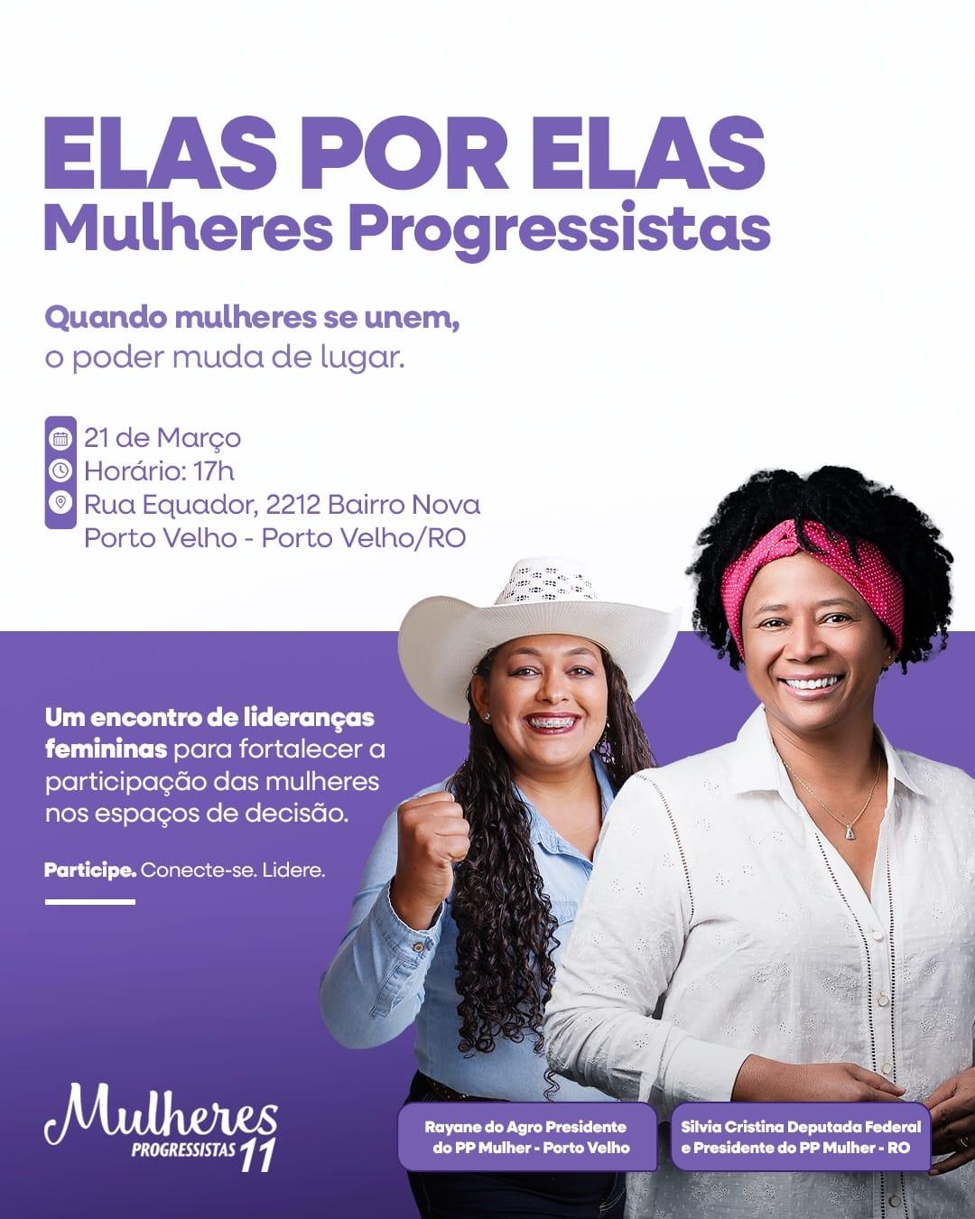 Protagonismo feminino exaltado no Elas por Elas, evento organizado pelo Movimento Mulheres Progressistas