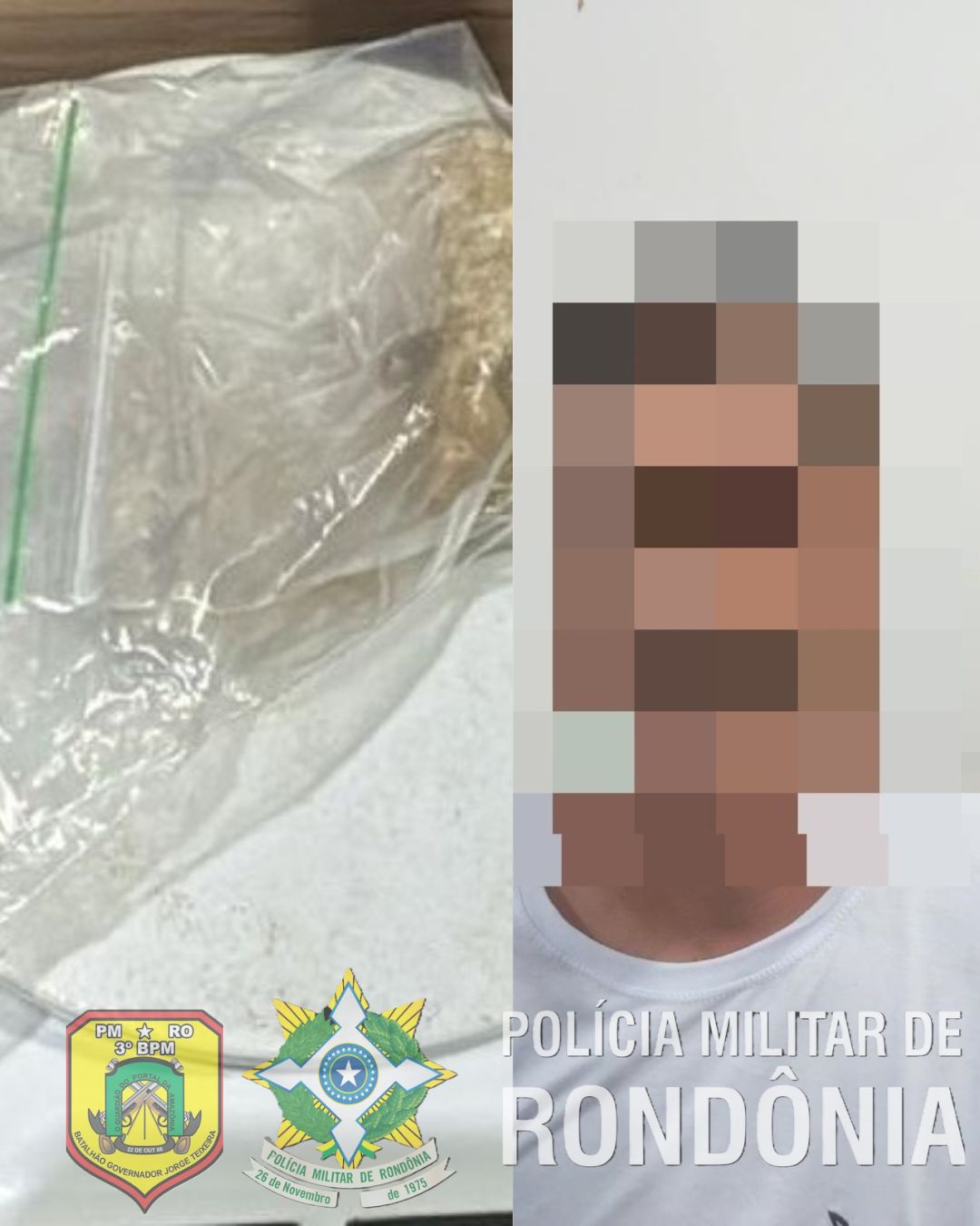 POLÍCIA MILITAR DESARTICULA PONTO DE VENDA DE DROGAS NO BAIRRO ALTO ALEGRE EM VILHENA
