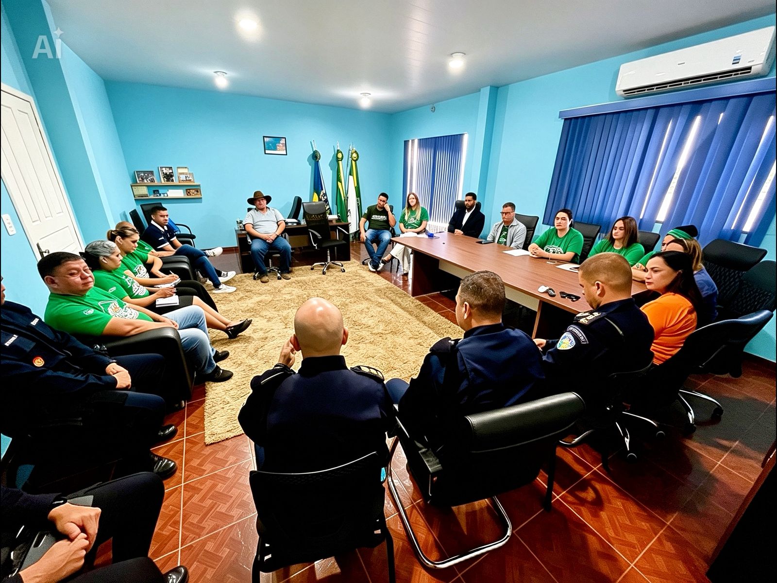 SUSPENSÃO TEMPORÁRIA DO PROJETO POLÍCIA MILITAR MIRIM É DISCUTIDA EM REUNIÃO EM ITAPUÃ DO OESTE