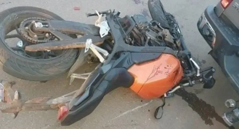 Motociclista fica gravemente ferido em acidente na Avenida Flamboyant