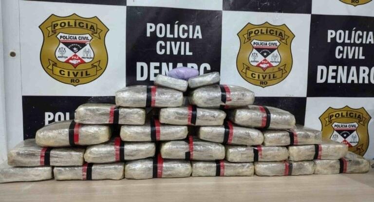 DENARC prende foragido do Acre com 20 quilos de skunk em Porto Velho