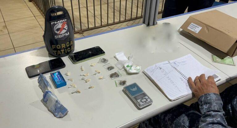 Dupla é presa por tráfico de drogas em Porto Velho
