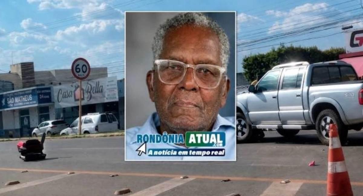 Idoso de 87 anos morre depois de grave acidente entre caminhonete e triciclo na BR-364