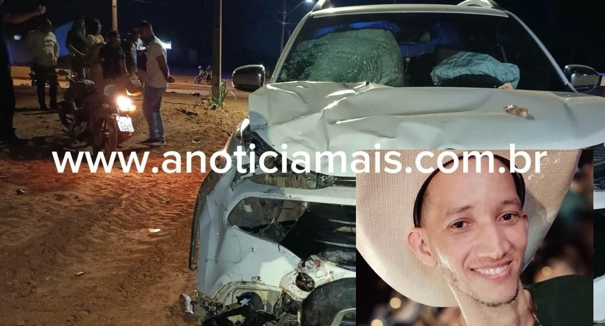 Motociclista de 33 anos morre depois de grave acidente entre moto e caminhonete Fiat Toro em RO