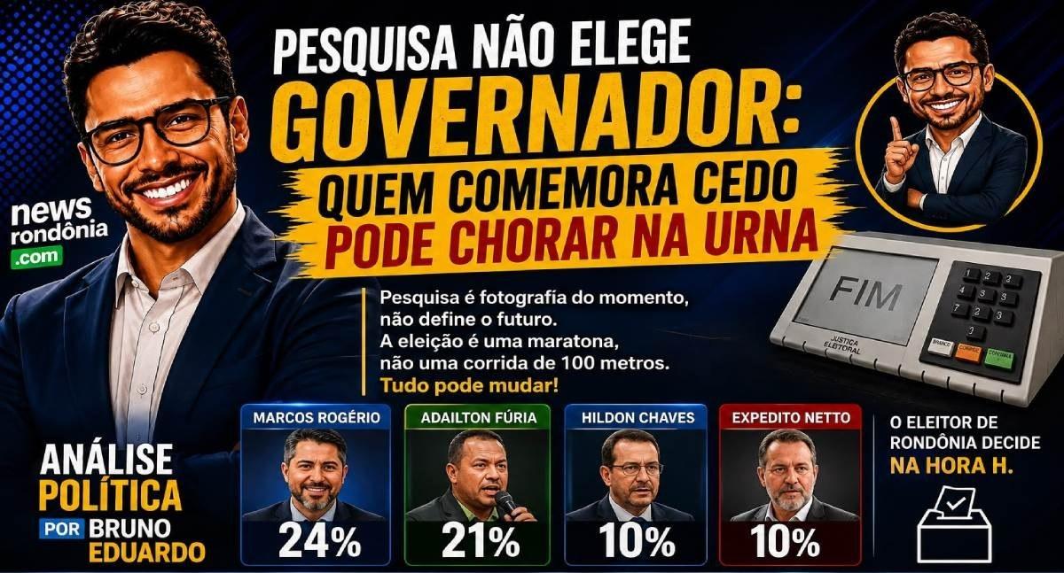 Pesquisa não elege Governador: Quem comemora cedo pode chorar na urna