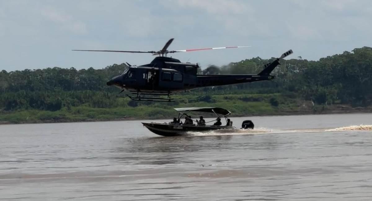 PF e Ibama inutilizam dez dragas em operação contra garimpo ilegal de ouro no Rio Madeira em Rondônia