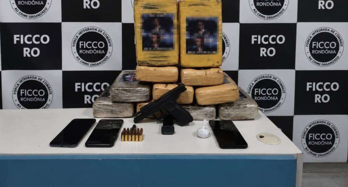 FICCO prende três homens em flagrante com drogas e arma de fogo no decorrer de operação policial realizada em Porto Velho
