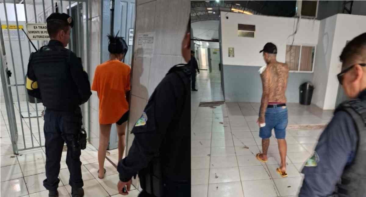 Confusão entre ex-casal encerra com dois presos e machadinha apreendida em Porto Velho
