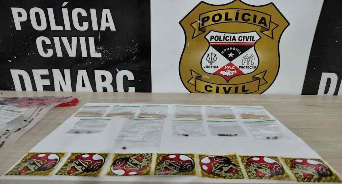 DENARC prende homem por tráfico de MDMA e LSD em Porto Velho