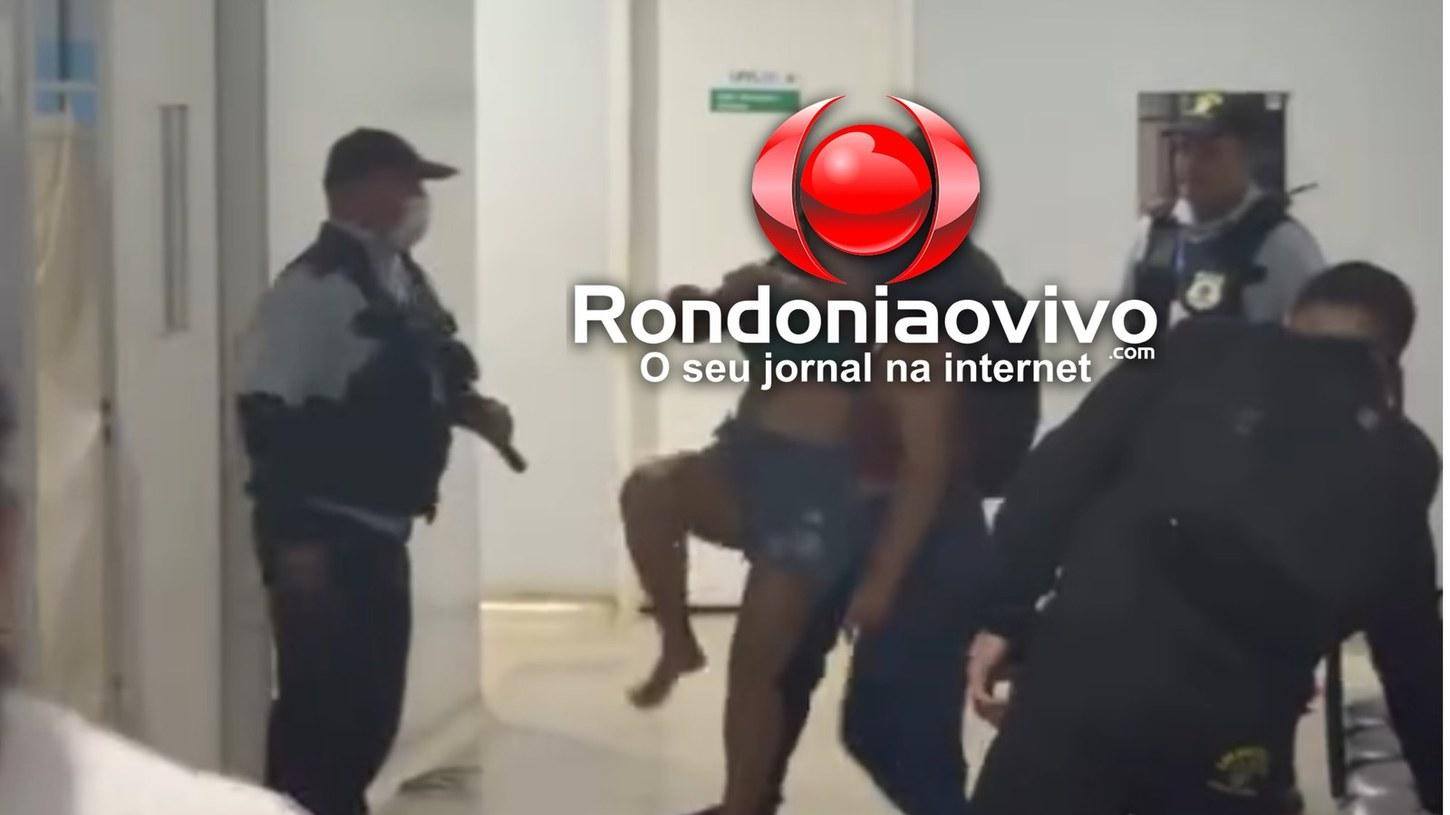 DUAS PRESAS: Vídeo aponta mulheres agredindo funcionárias e quebrando objetos na UPA