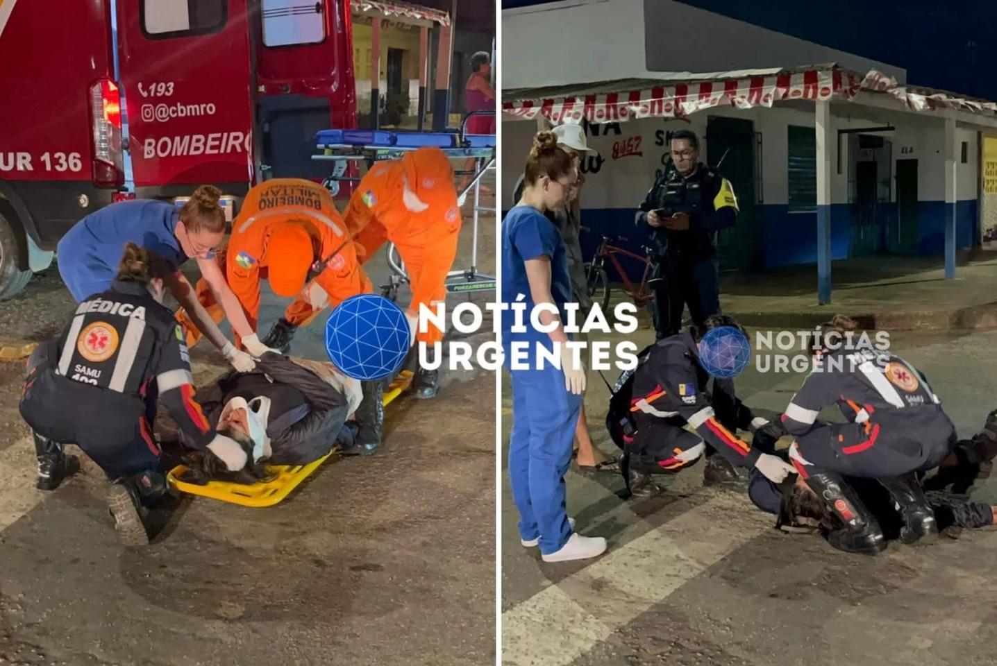Grave colisão entre duas motos deixa três feridos na zona Leste