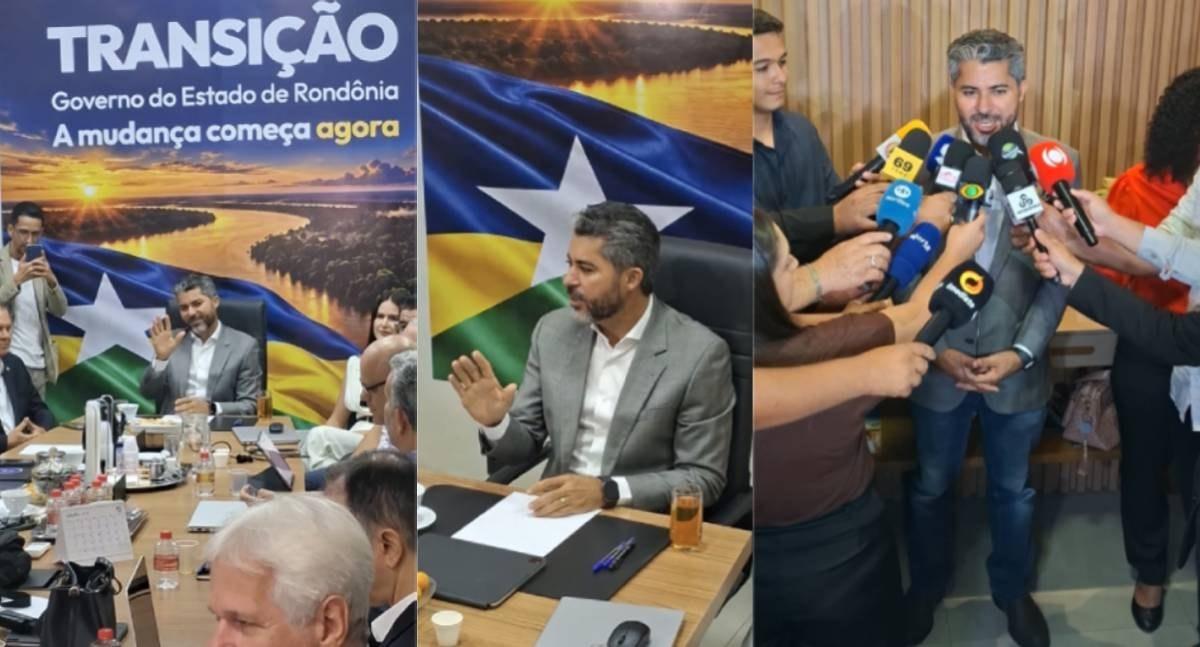 Marcos Rogério reúne equipe de transição pela primeira vez e inicia preparação para assumir o Governo de Rondônia