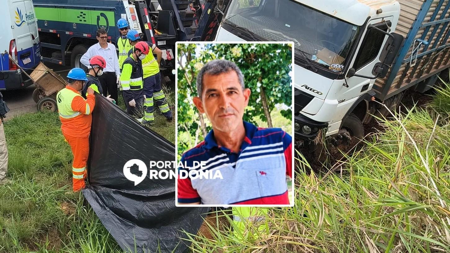 Motociclista que transportava leite morre em acidente com carreta no anel viário em Ji-Paraná