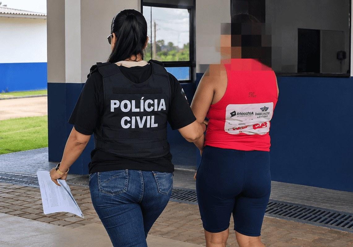 Mulher é presa por coação e favorecimento a criminoso